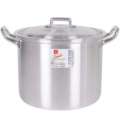 Pot with handles and aluminum lid 32x32x30cm kitchen my kitchen