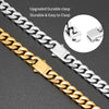 316L Stainless Steel Chain Necklace Bracelet Hip Hop Cuban Chains Do Not Fade Fashion Jewelry for Men Women Accessories Gift