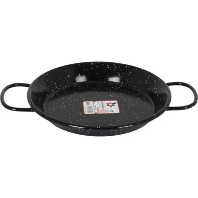 The star-Valencian paella pan marred from (15 cm to 80 cm) -vitrified steel, high quality and durability-non-stick paella pan with two handles, easy to clean