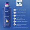 NIVEA Body Milk Nourishing Body Lotion 400ml - Pack 3 PCs