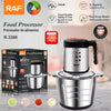 Stainless steel electric grinder and food processor RAF/3litres/300w/BRUSHLESS Motor