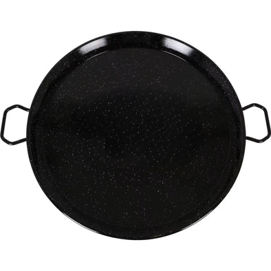 The star-Valencian paella pan marbled from (15 cm to 80 cm) -vitrified steel, high quality and durability-non-stick paella pan with two handles, easy to clean