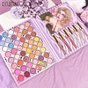 KEVIN & COCO eyeshadow palette, blushes and lip gloss. 54 colors Makeup Set Professional Makeup