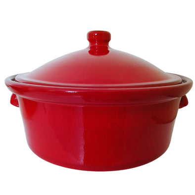 32cm 6 litre ceramic pottery Cocotte Biosa pot for Gas and Vitro cookers and oven