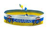 Bracelet with metal closure adjustable fabric polyester Mobiliar Canary flag