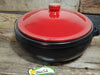 Black and red Biosa clay pot for cooking in Vitro, Gas and oven