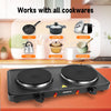 AIGOSTAR electric stove, 2500 W portable kitchen hob, 5 level adjustable thermostat, indicator light, non-slip mat.