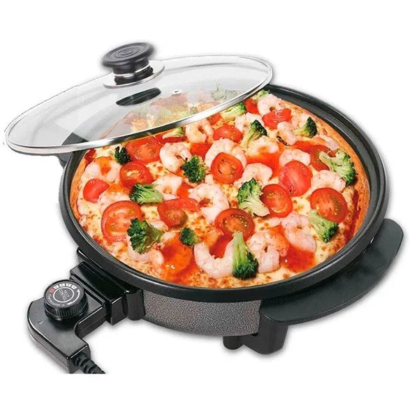 Electric Pan Pizza 36cm, 40cm electric Pan heated Super fast Super Pizza Pan, electric paella Pan 1500W Max. 240 ° C adjustable temperature adjustable, non-stick