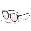 Powder Blusher Glasses Korean Oversized Gradual Pink Sunglasses Fashion Computer Goggle Women's Gift Blue Light Blocking Glasses