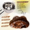 Double Boiler Pot Set Stainless Steel Melting Pot With Silicone Spatula For Melting Chocolate,Soap,Wax,Candle Making