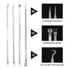 1/4pc Stainless Steel Blackhead Comedone Acne Blemish Extractor Remover Face Skin Care Pore Cleaner Needles Remove Tools