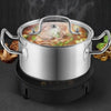 Lifestyle-Pot Stainless Steel with Lid and Handles, Soup Pot, Multi-function Pot, Induction Special Encapsulated Bottom, Ø16-Ø 26cm