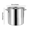 3.5/6.2/10L Stock Pot Soup Pot Stainless Steel Soup Bucket Cooking Pot Steamer Cookware Stew Pot Canning Pot Sauce Pot With Lid