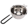 Double Boiler Pot Set Stainless Steel Melting Pot With Silicone Spatula For Melting Chocolate,Soap,Wax,Candle Making