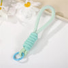 Creative Parachute Braiding Rope Ball Keychain Fashion Colourful Outdoors Tool Key Ring for Women Men Car Handbag Phone Pendant