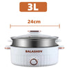 Portable Electric Multifunctional Cooker Household Double Layer Hot Pot Mini Non-stick Cookware for Kitchen and Home Appliance