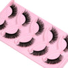 Cat Eye False Eyelashes 5 Pairs Pack for Doll Eye Makeup Charming Wispy Lightweight Faux Mink Lashes