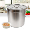 35L/50L Stockpot Cooking Pot With Stainless Steel Lid Saucepan Soup Pot For Home and Resraurant Camping Cooking