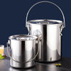 201 6L Stainless Steel Stockpot with Lid Oil Water Bucket Tall Cooking Pot for Kitchen Cooking Simmered Soup Stew Multifunction