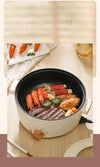 Portable Electric Multifunctional Cooker Household Double Layer Hot Pot Mini Non-stick Cookware for Kitchen and Home Appliance