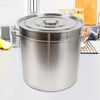 35L/50L Stockpot Cooking Pot With Stainless Steel Lid Saucepan Soup Pot For Home and Resraurant Camping Cooking