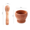 Household Grinder Pressing And Mashed Garlic Mashing Pot Manual Mashing Medicine Pot Jujube Wood Pounding Garlic Stone Mortar