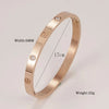 Stainless Steel Cuff Bracelets Bangles For Women Fashion Jewelry Charm Jewelry Accessories Crystal Bracelet love