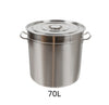 35L/50L Stockpot Cooking Pot With Stainless Steel Lid Saucepan Soup Pot For Home and Resraurant Camping Cooking