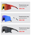 Kapvoe Outdoor Photochromic Cycling Sunglasses for Men Cycl Glasses Mountain Bicycle Goggles Women Sports Running UV400 Eyewear