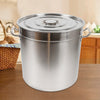 35L/50L Stockpot Cooking Pot With Stainless Steel Lid Saucepan Soup Pot For Home and Resraurant Camping Cooking