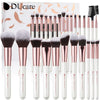 DUcare 27pcs Makeup Brush Set Professional Cosmetics Blushes Foundation Eyeshadow Eyelash Beauty Make Up Tool with Makeup Bag