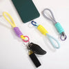 Creative Parachute Braiding Rope Ball Keychain Fashion Colourful Outdoors Tool Key Ring for Women Men Car Handbag Phone Pendant