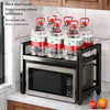 Kitchen Scalable Metal Microwave Oven Rack Detachable Holder Thickened Household Storage Shelves