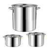 3.5/6.2/10L Stock Pot Soup Pot Stainless Steel Soup Bucket Cooking Pot Steamer Cookware Stew Pot Canning Pot Sauce Pot With Lid