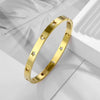 Stainless Steel Cuff Bracelets Bangles For Women Fashion Jewelry Charm Jewelry Accessories Crystal Bracelet love