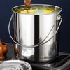 201 6L Stainless Steel Stockpot with Lid Oil Water Bucket Tall Cooking Pot for Kitchen Cooking Simmered Soup Stew Multifunction