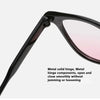 Powder Blusher Glasses Korean Oversized Gradual Pink Sunglasses Fashion Computer Goggle Women's Gift Blue Light Blocking Glasses