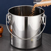 201 6L Stainless Steel Stockpot with Lid Oil Water Bucket Tall Cooking Pot for Kitchen Cooking Simmered Soup Stew Multifunction