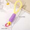 Creative Parachute Braiding Rope Ball Keychain Fashion Colourful Outdoors Tool Key Ring for Women Men Car Handbag Phone Pendant