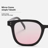 Powder Blusher Glasses Korean Oversized Gradual Pink Sunglasses Fashion Computer Goggle Women's Gift Blue Light Blocking Glasses