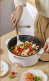 Portable Electric Multifunctional Cooker Household Double Layer Hot Pot Mini Non-stick Cookware for Kitchen and Home Appliance