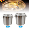 35L/50L Stockpot Cooking Pot With Stainless Steel Lid Saucepan Soup Pot For Home and Resraurant Camping Cooking