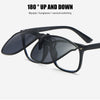 Polarized Clip-on Flip Up Sunglasses Easy to Use Durable UV400 Lenses Great for Racing Skiing LL@17