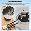 Double Boiler Pot Set Stainless Steel Melting Pot with Silicone Spatula for Melting Chocolate,Soap,Wax,Candle Making