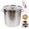 35L/50L Stockpot Cooking Pot With Stainless Steel Lid Saucepan Soup Pot For Home and Resraurant Camping Cooking