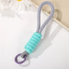 Creative Parachute Braiding Rope Ball Keychain Fashion Colourful Outdoors Tool Key Ring for Women Men Car Handbag Phone Pendant