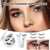 4Pairs Magnetic Eyelashes With 1Pcs Applicator No Glue Natural False Eyelashes Soft Eyelashes Extension For Travel Makeup