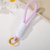 Creative Parachute Braiding Rope Ball Keychain Fashion Colourful Outdoors Tool Key Ring for Women Men Car Handbag Phone Pendant