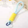 Creative Parachute Braiding Rope Ball Keychain Fashion Colourful Outdoors Tool Key Ring for Women Men Car Handbag Phone Pendant