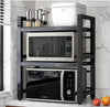 Kitchen Scalable Metal Microwave Oven Rack Detachable Holder Thickened Household Storage Shelves